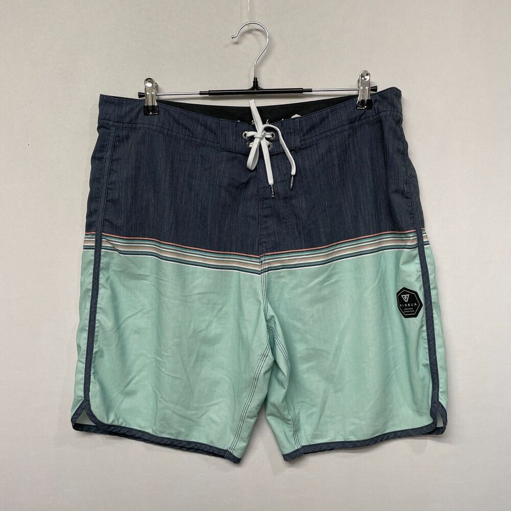 Vissla Men Swimwear Swim Shorts Trunk Size 36 Polyester Blend M226 -16